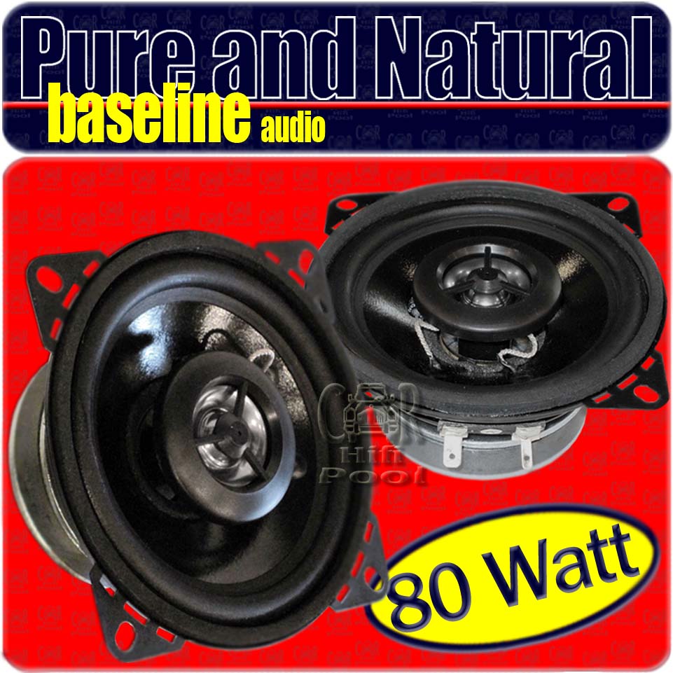 BA10 10cm Coax Lautsprecher Paar für Renault Kangoo - Bild 1 von 1